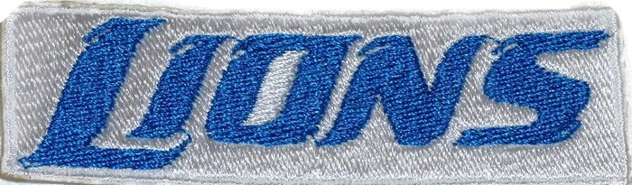 Detroit Lions Iron On Patches - Beyond Vision Mall